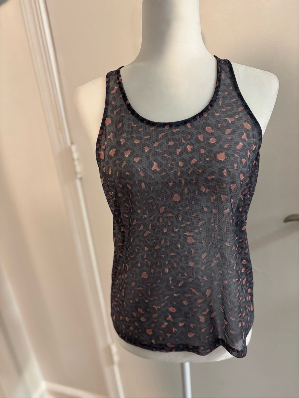 VS SportWomen's Sheer Leopard Print Athletic Tank Top